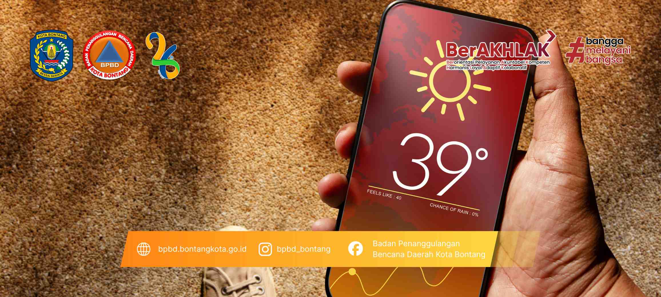 BPBD Kota Bontang Imbau Warga Kurangi Aktivitas Luar Ruangan Saat Cuaca Panas Ekstrem