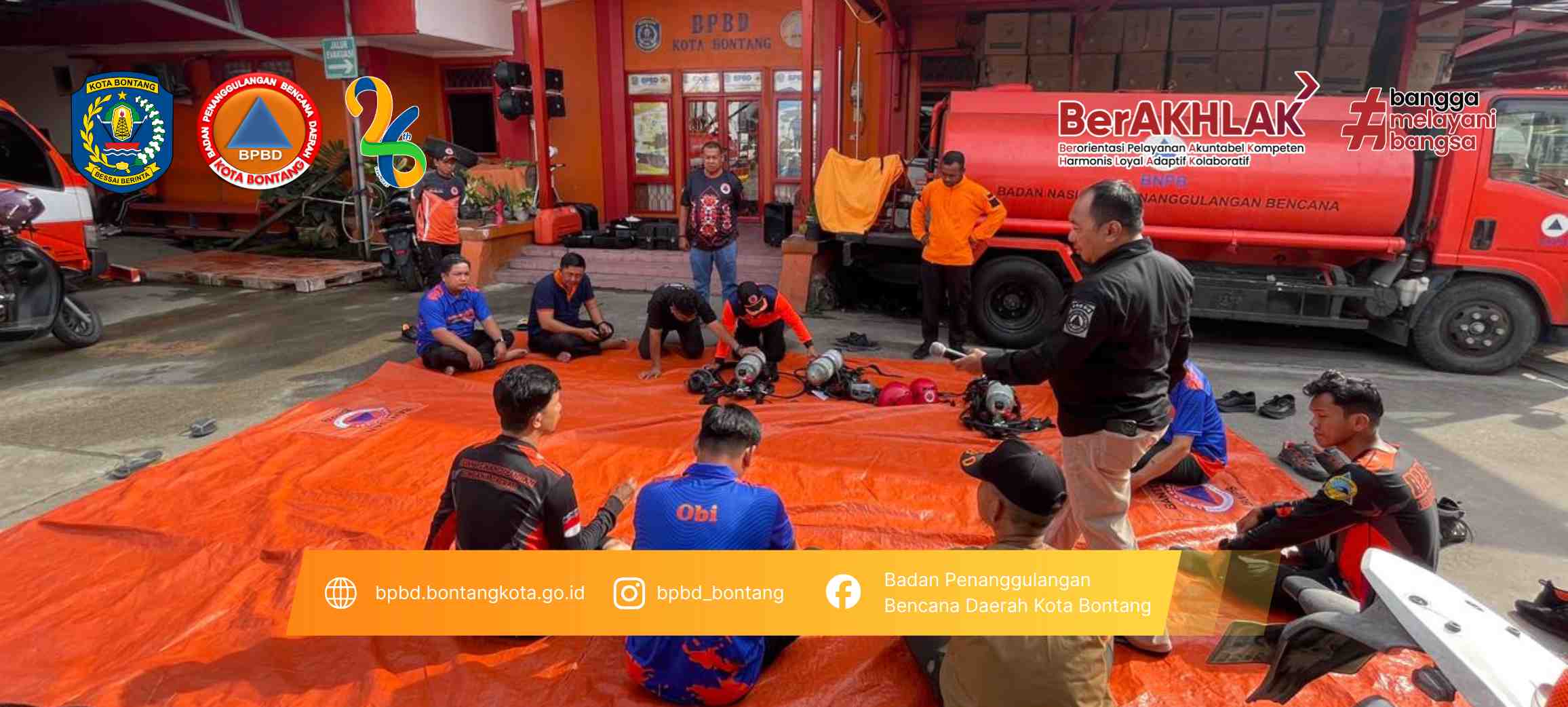 BPBD Kota Bontang Gelar Pelatihan Breathing Apparatus untuk Tingkatkan Kesiapsiagaan Personel